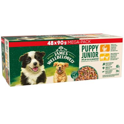 James Wellbeloved James Wellbeloved Wet Gravy Chicken Lamb Turkey Whitefish Puppy Dog Food pet food packaging